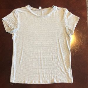 Super cute grey and white shirt